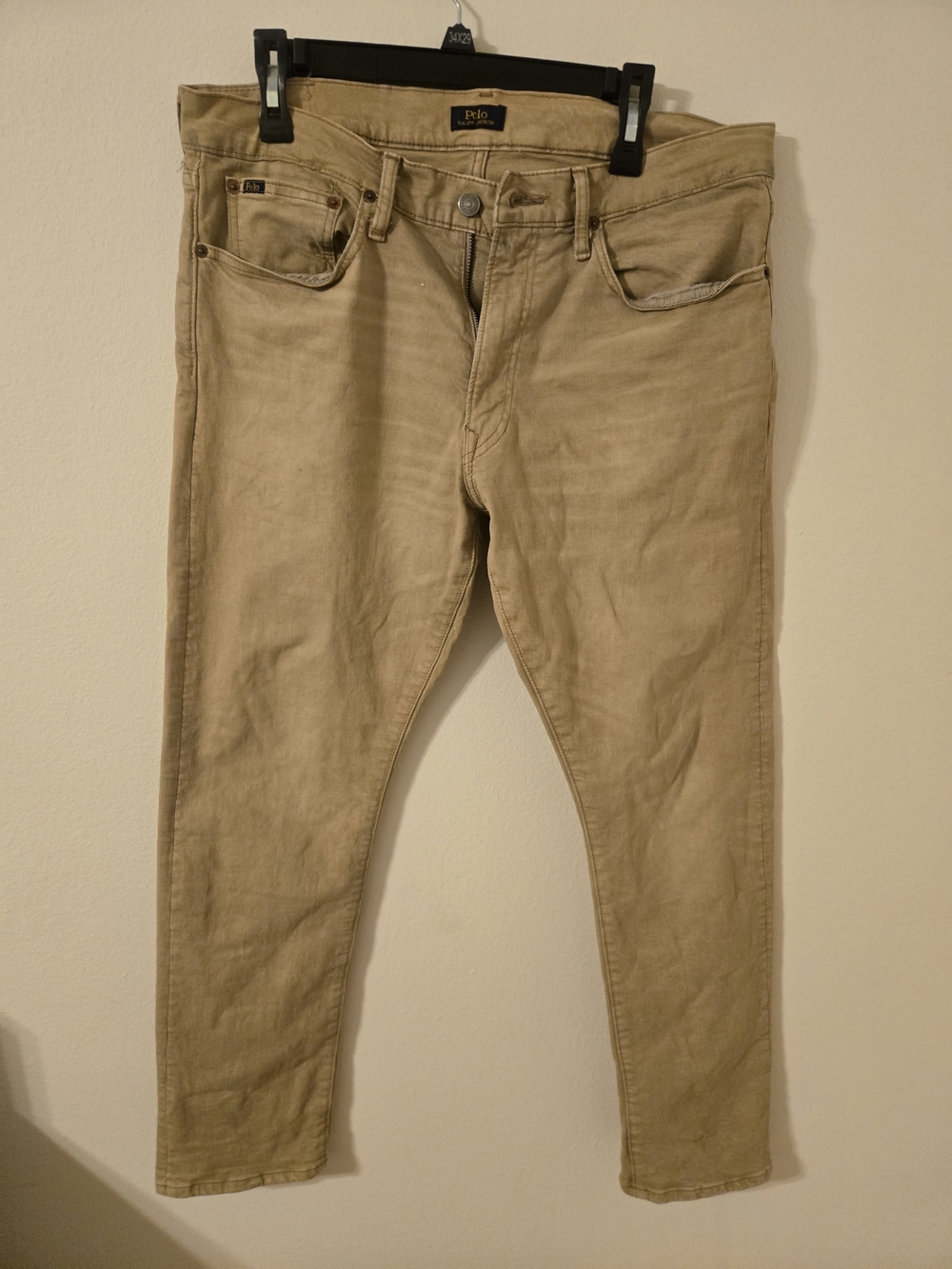 Polo Ralph Lauren Sullivan Slim Tan Jeans Pants 34x30